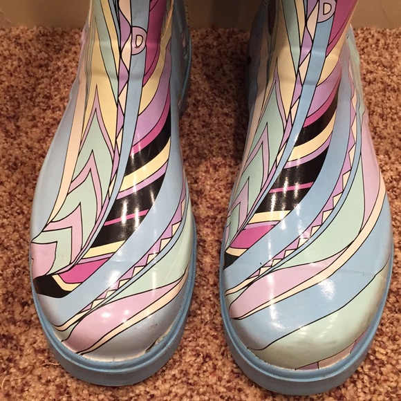 Multicolored Rain Boots - Picture 3 of 8